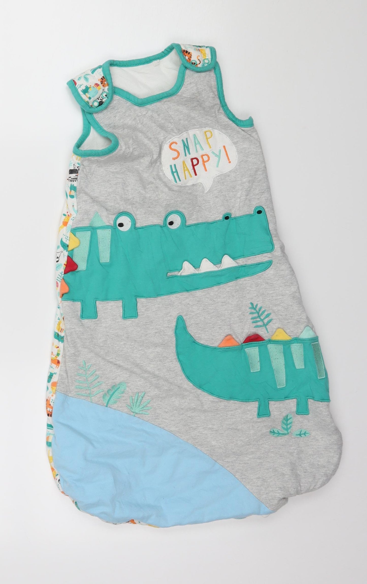 TU Baby Multicoloured Geometric Jersey Babydoll One Piece Size 6-9 Months  - Crocodile
