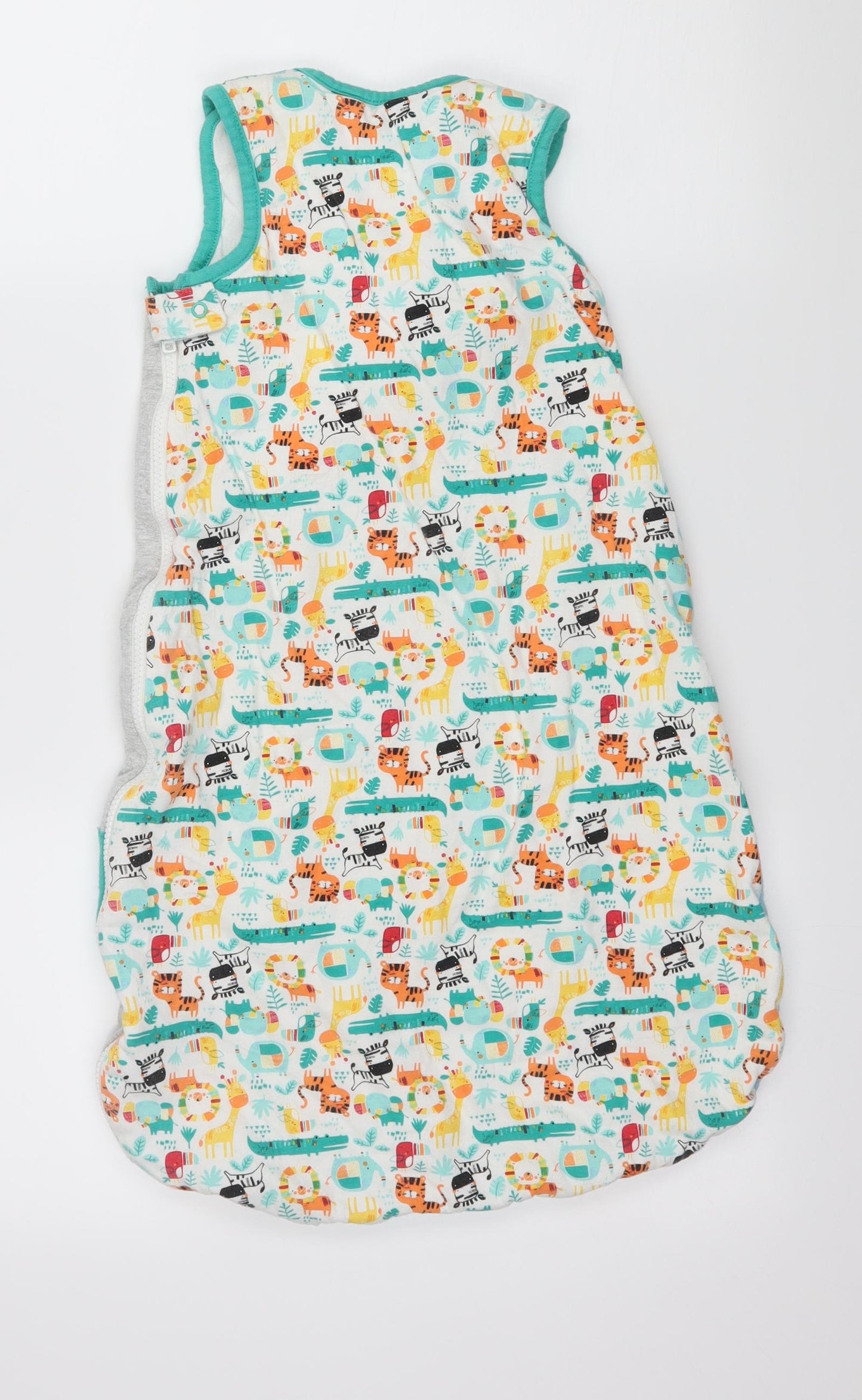 TU Baby Multicoloured Geometric Jersey Babydoll One Piece Size 6-9 Months  - Crocodile