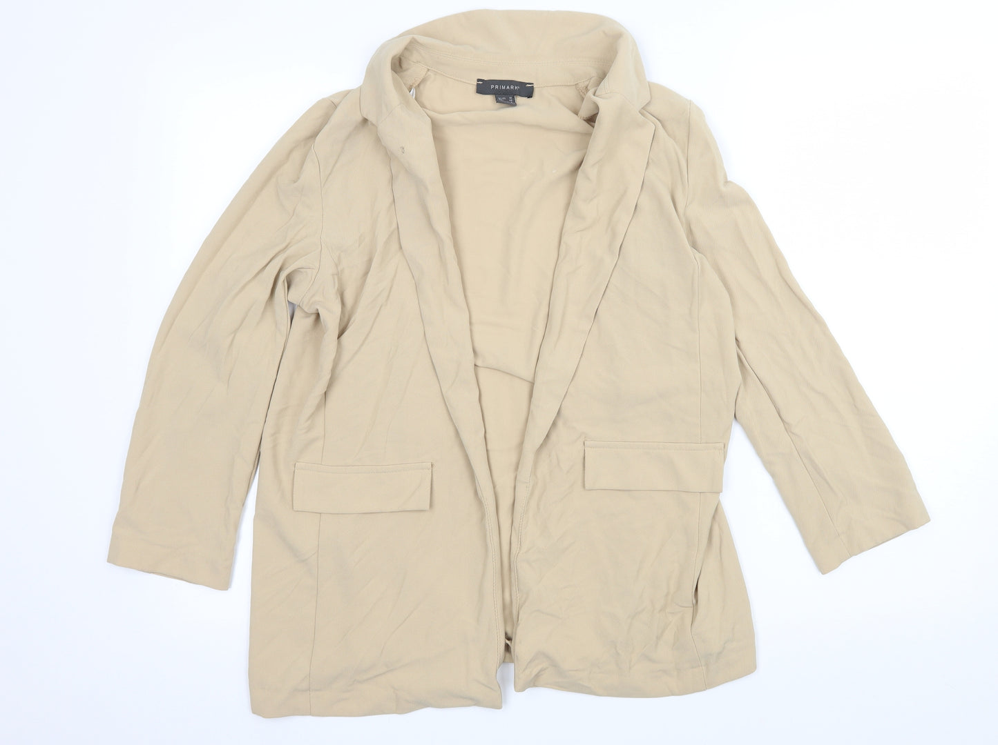 Primark Womens Beige   Jacket Blazer Size 10