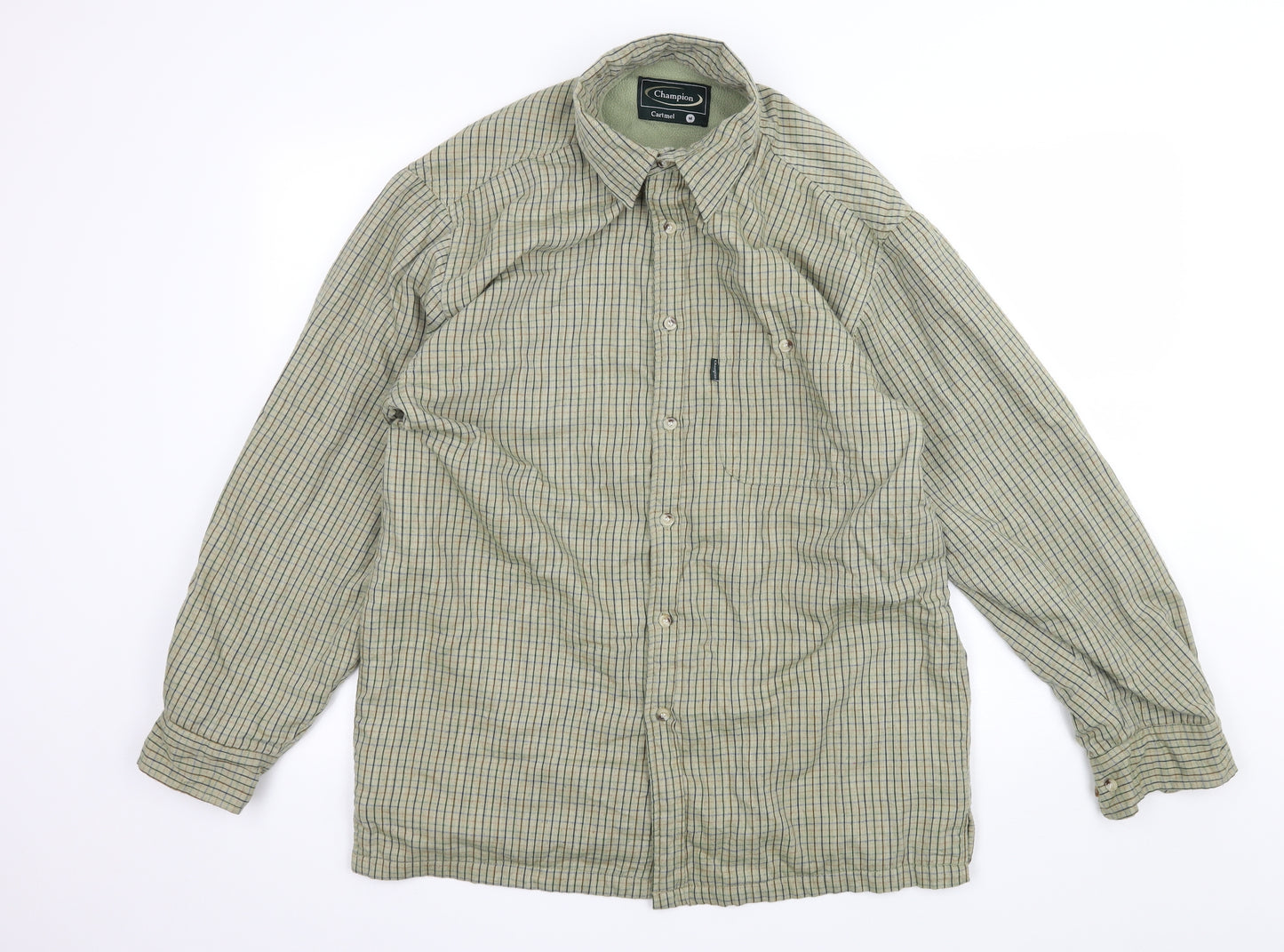 Champion Mens Green Check  Jacket  Size M  - Shirt Jacket