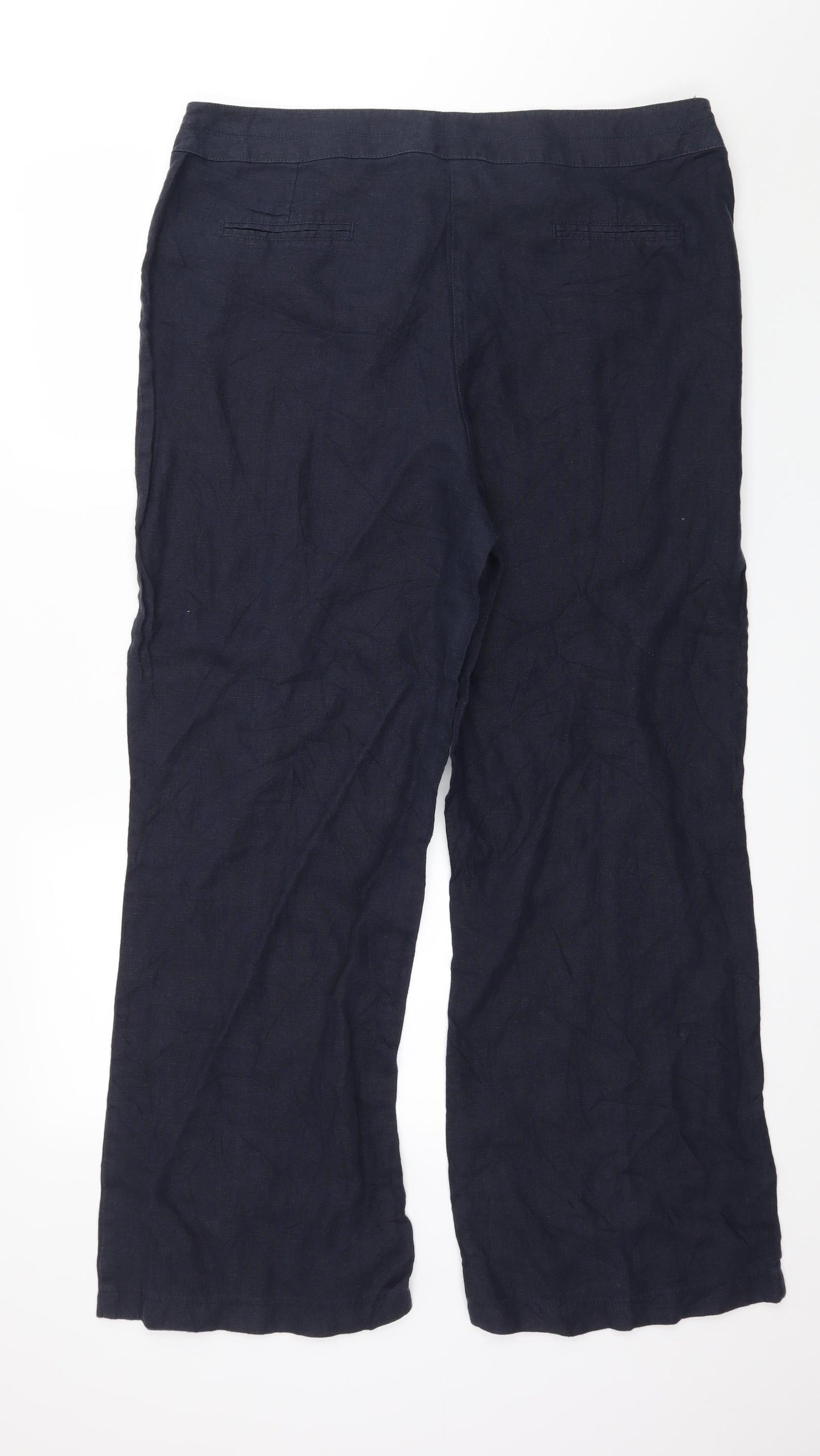 Per Una Womens Blue   Trousers  Size 18 L30 in