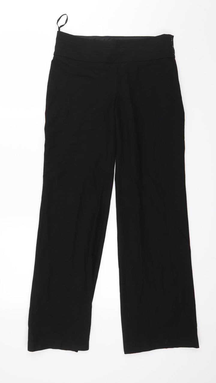 Monsoon Womens Black Trousers Size 8 L29 in