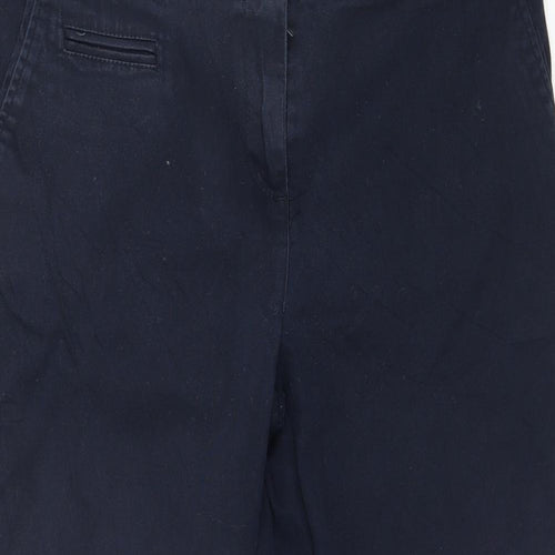 Wallis Womens Blue   Cropped Trousers Size 14 L23 in