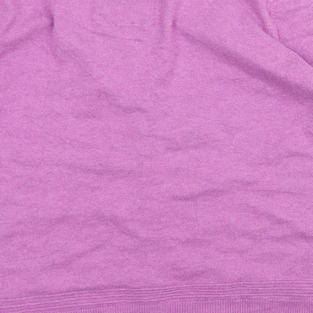Mantaray Womens Purple  Knit Cardigan Jumper Size 20