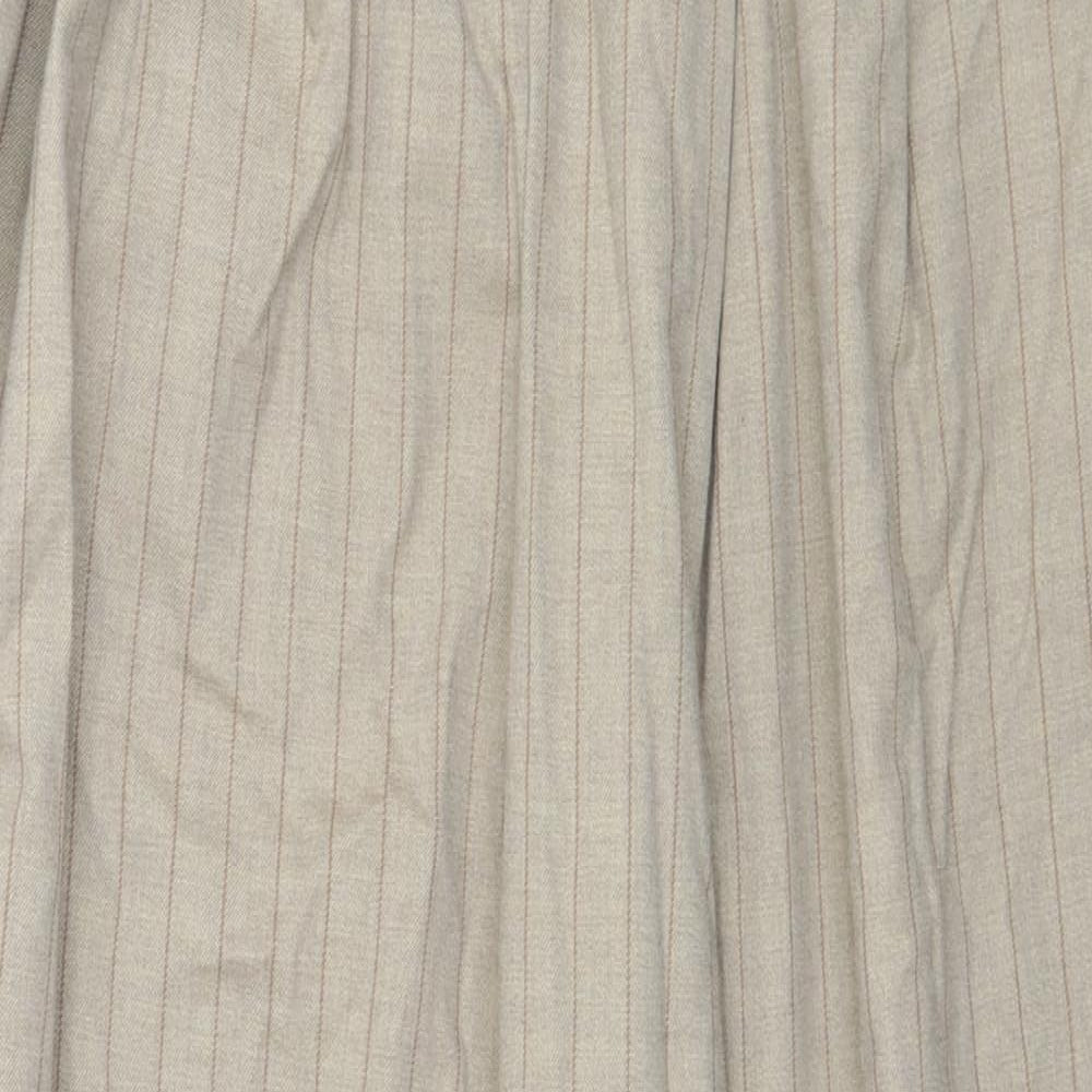 Weekday Womens Brown Striped  Trousers  Size 10 L27 in