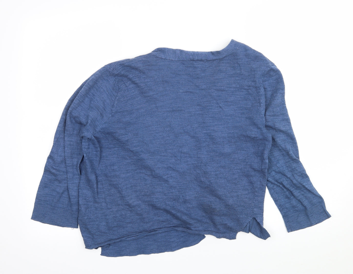 Cable & Gauge Womens Blue  Knit Cardigan Jumper Size XL