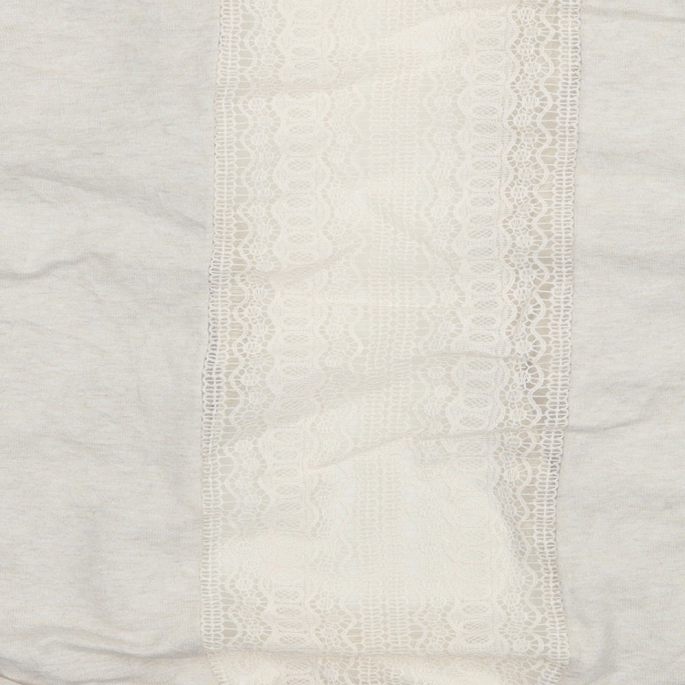 New Look Womens Ivory  Knit Cardigan Jumper Size 18  - Lace detail