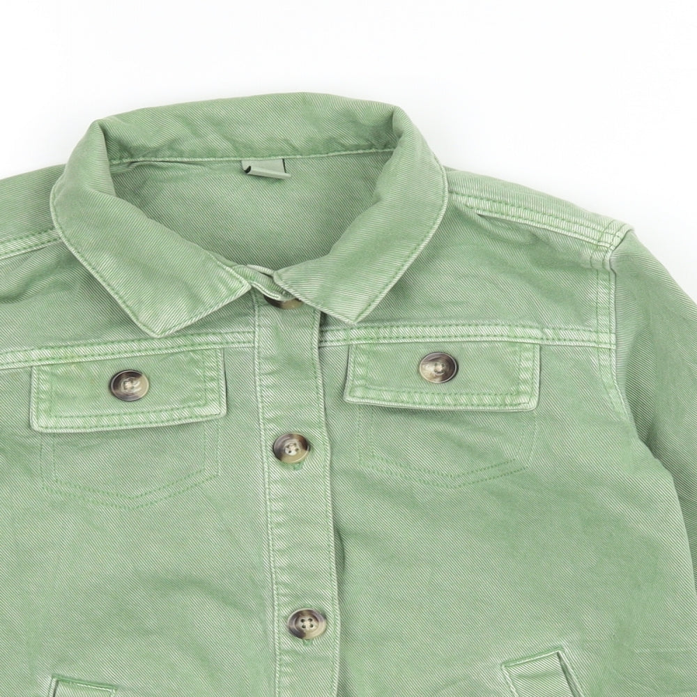 TU Girls Green  Denim Jacket  Size 9 Years
