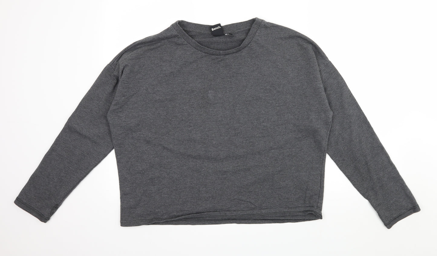 Bench Womens Grey  Jersey Pullover Sweatshirt Size L