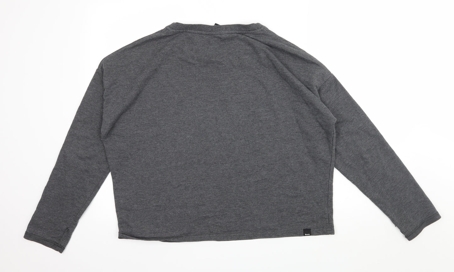 Bench Womens Grey  Jersey Pullover Sweatshirt Size L