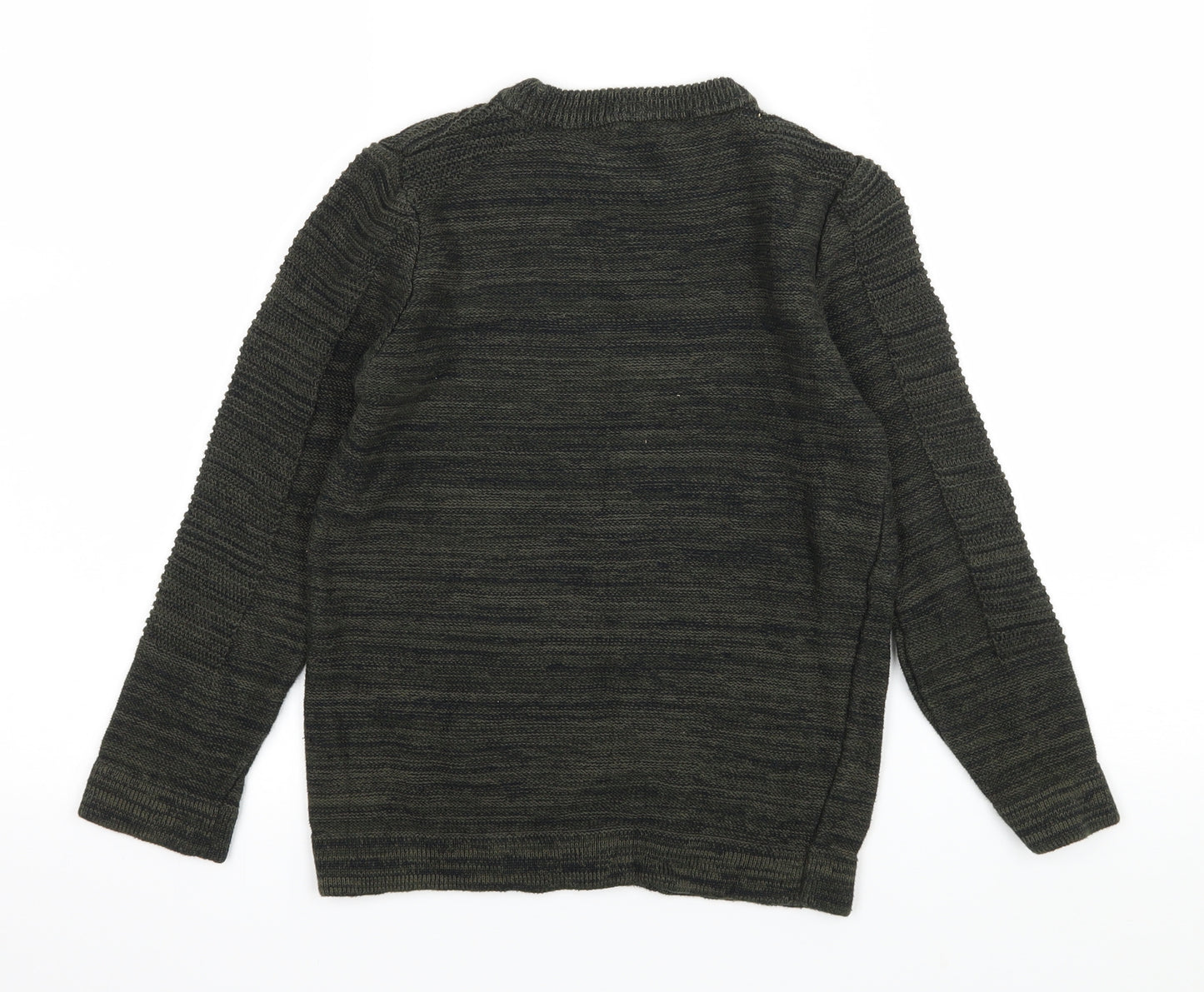 George Boys Green  Knit Pullover Jumper Size 7-8 Years