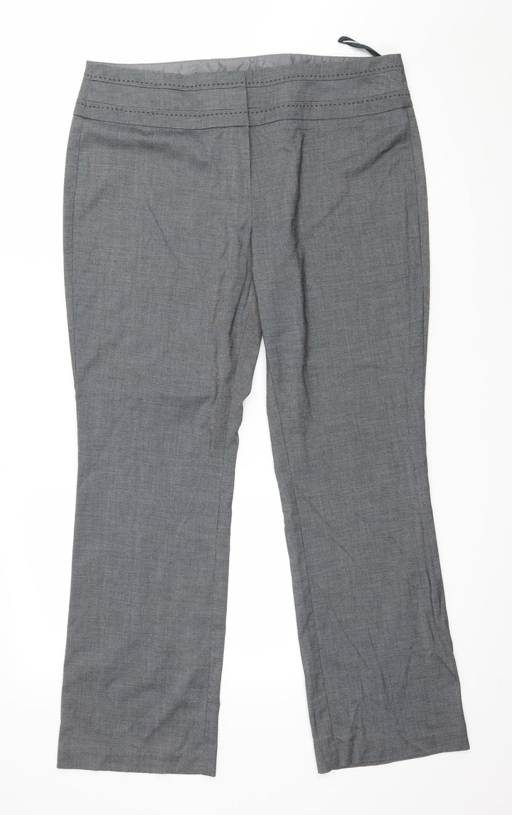 Debenhams Womens Grey Trousers Size 14 L29 in