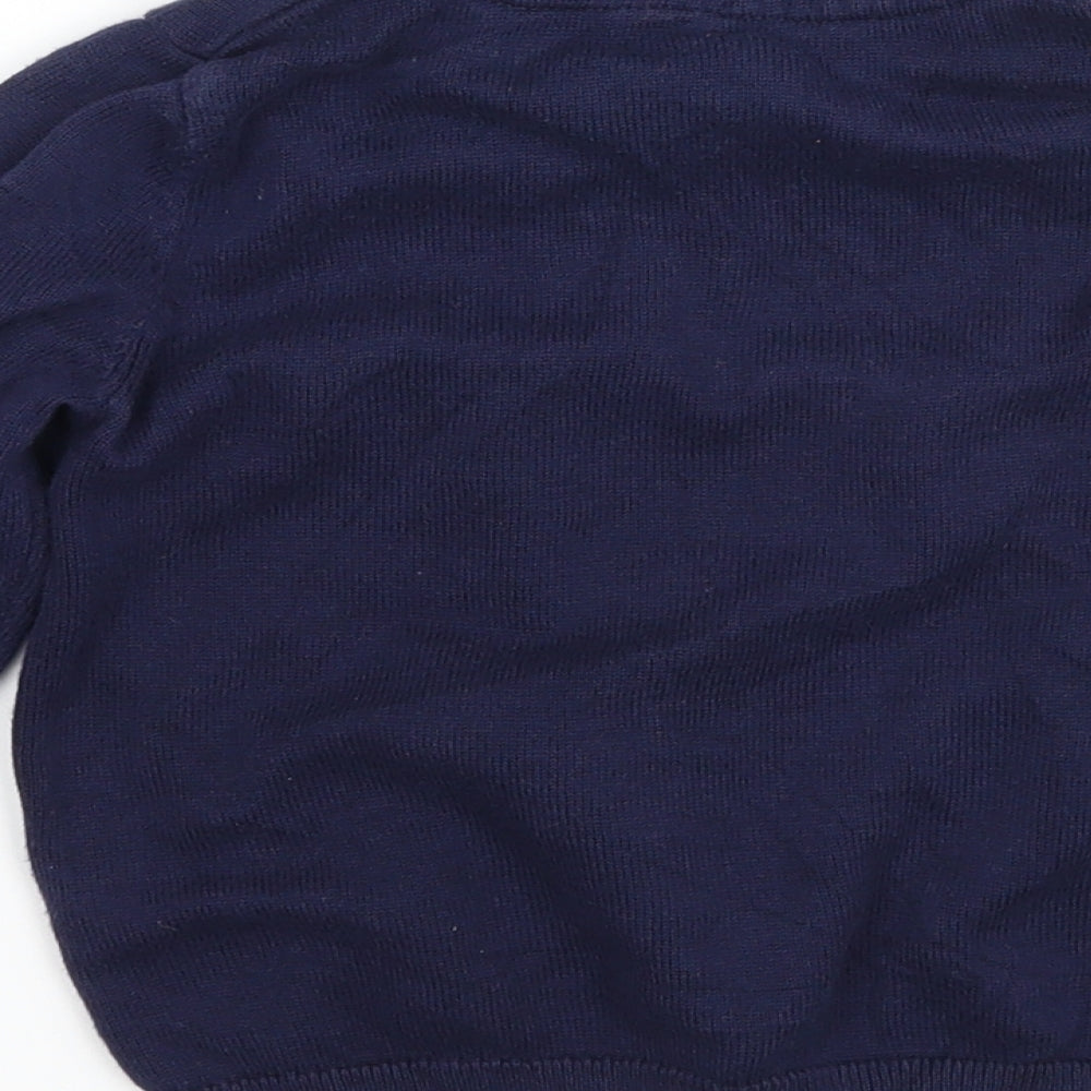 Marks and Spencer Boys Blue  Knit Pullover Jumper Size 2-3 Years