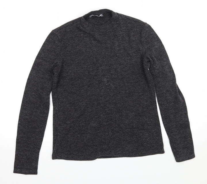 Mango Womens Grey  Knit Pullover Jumper Size S