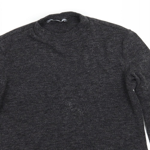 Mango Womens Grey  Knit Pullover Jumper Size S