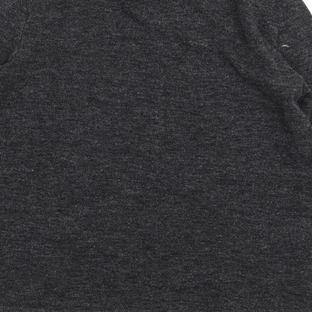 Mango Womens Grey  Knit Pullover Jumper Size S