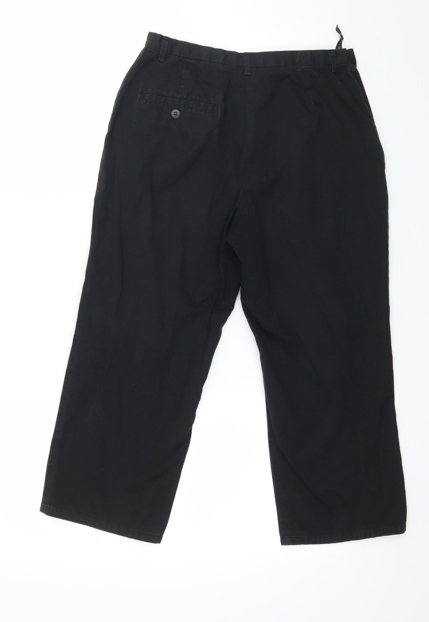 Laura Ashley Womens Black   Cropped Trousers Size 10 L20 in