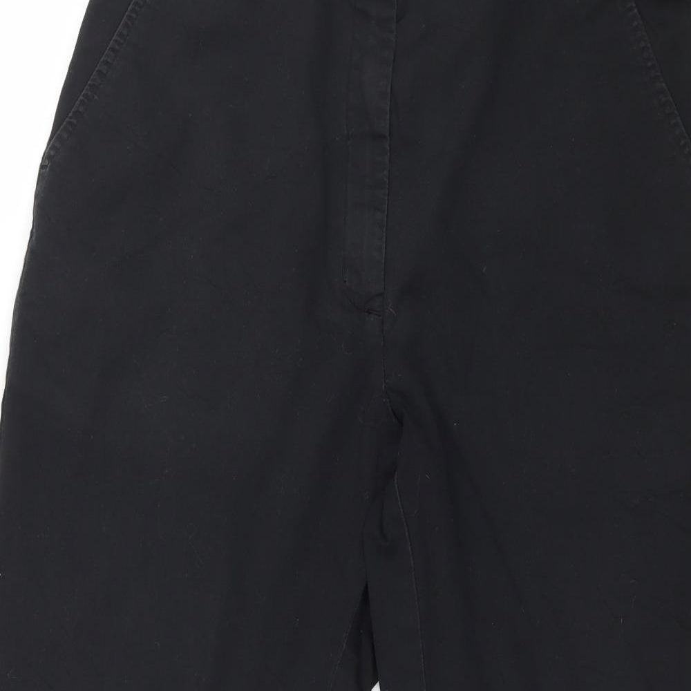Laura Ashley Womens Black   Cropped Trousers Size 10 L20 in