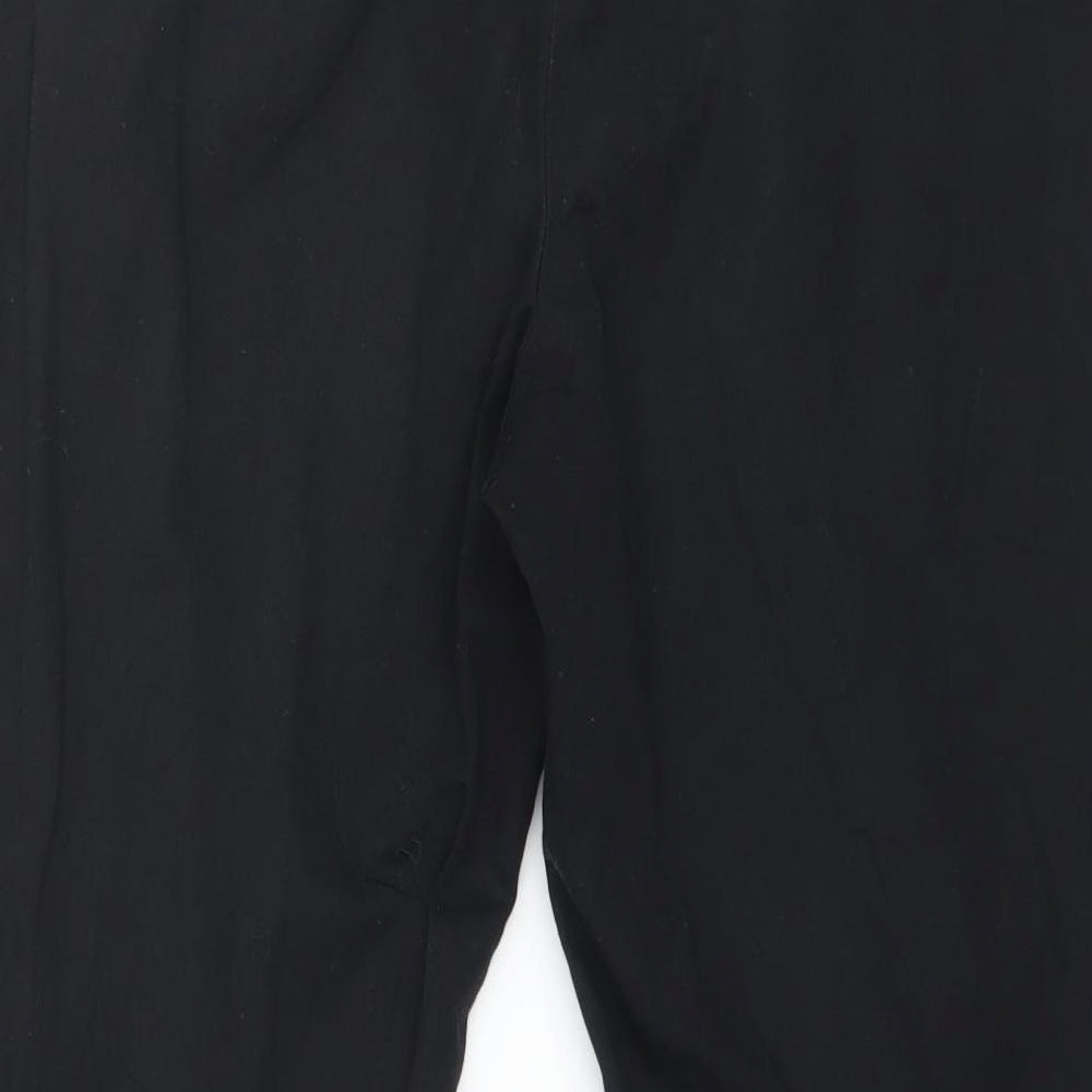 Laura Ashley Womens Black   Cropped Trousers Size 10 L20 in
