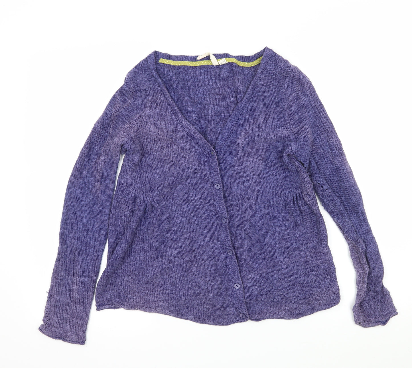 White Stuff Womens Purple  Knit Cardigan Jumper Size 12