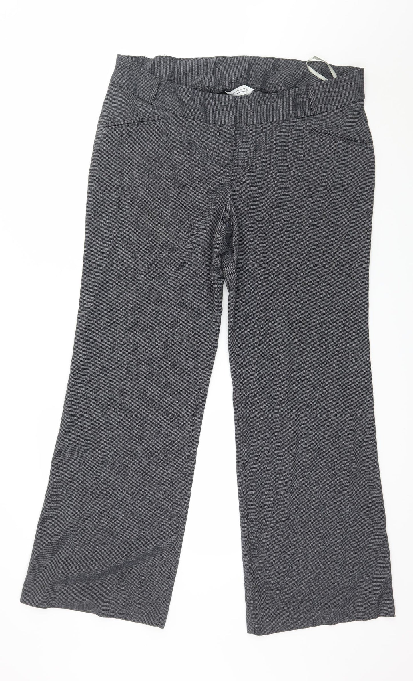 Dorothy Perkins Womens Grey   Trousers  Size 14 L31 in