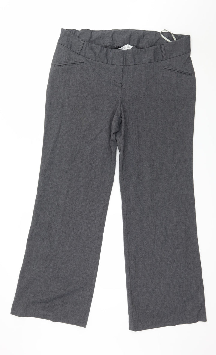 Dorothy Perkins Womens Grey   Trousers  Size 14 L31 in