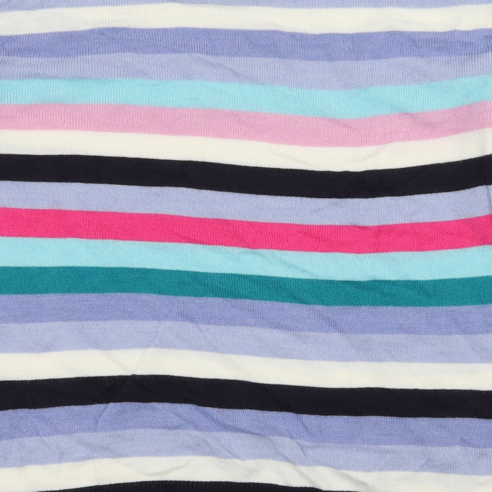 Bonmarché Womens Multicoloured Striped Knit Pullover Jumper Size 16