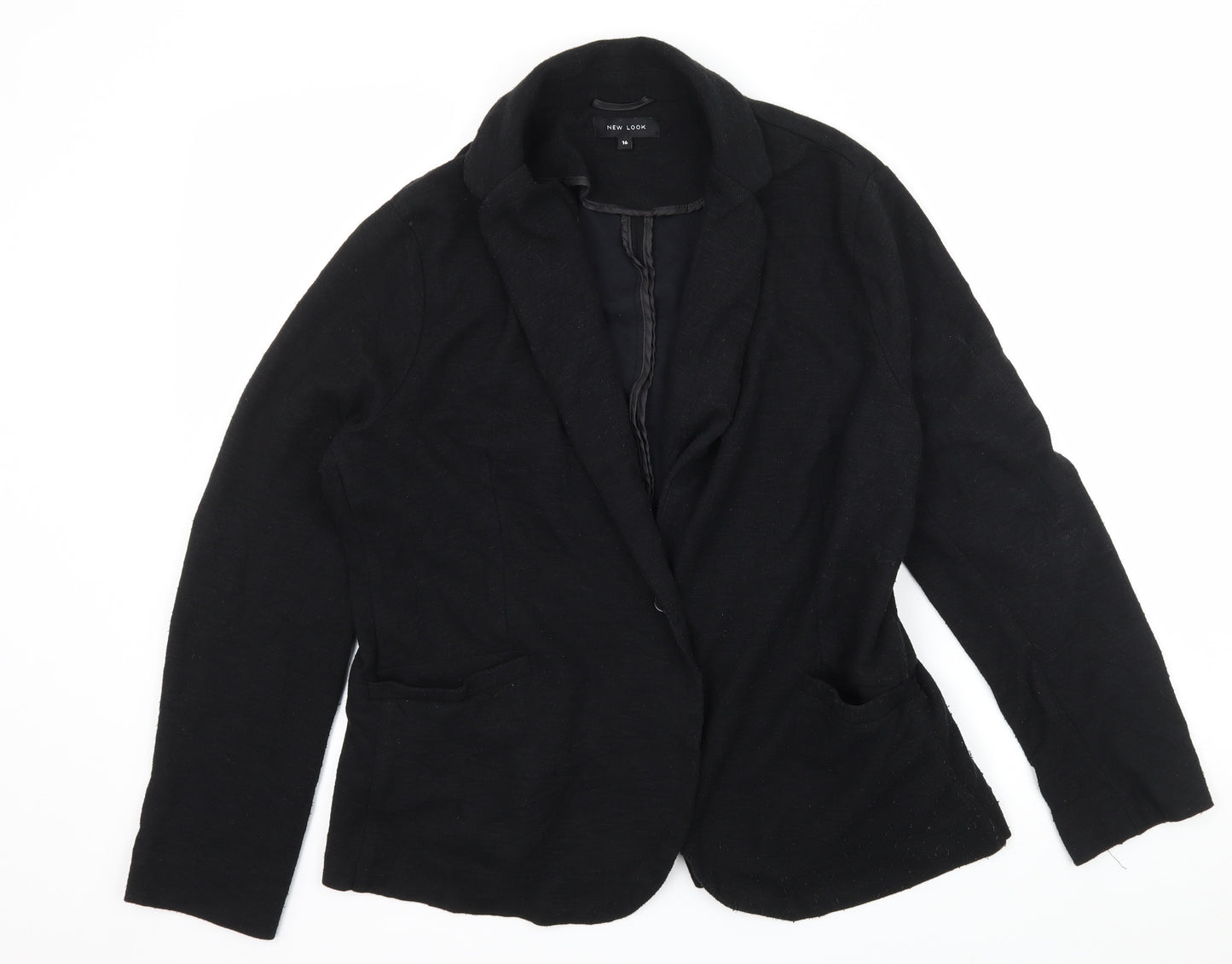 New Look Womens Black   Jacket Blazer Size 16