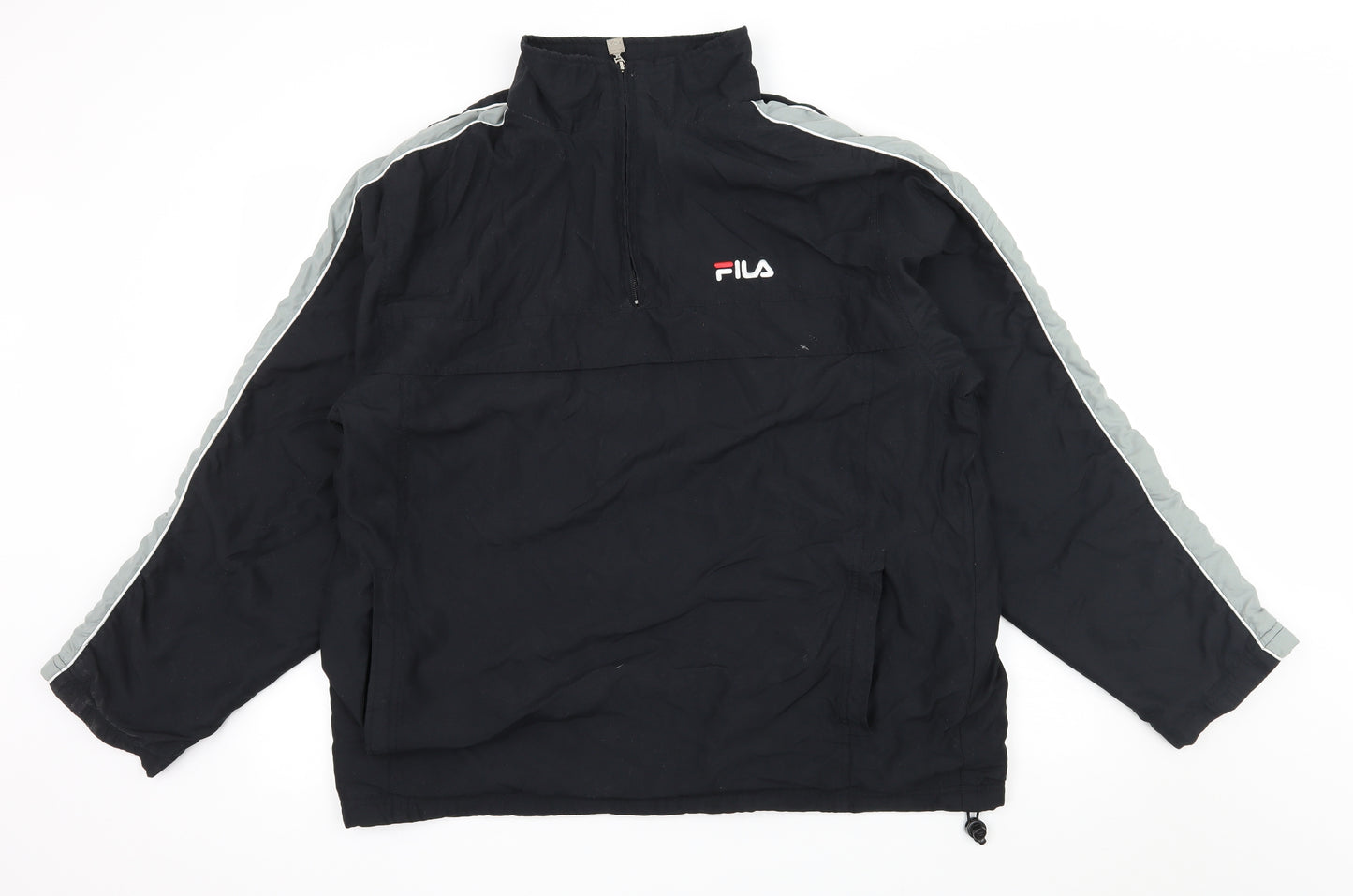 FILA Mens Black Striped  Jacket  Size M