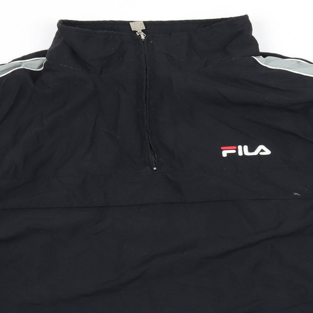 FILA Mens Black Striped  Jacket  Size M