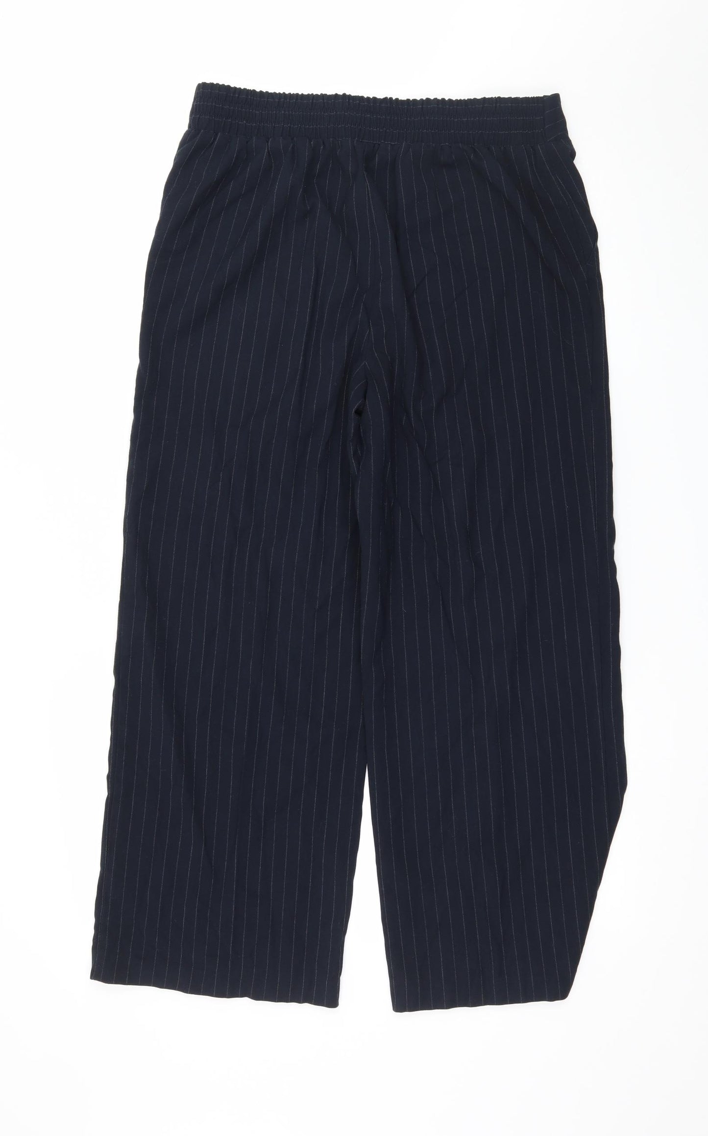 TU Womens Blue Striped  Trousers  Size 12 L30 in