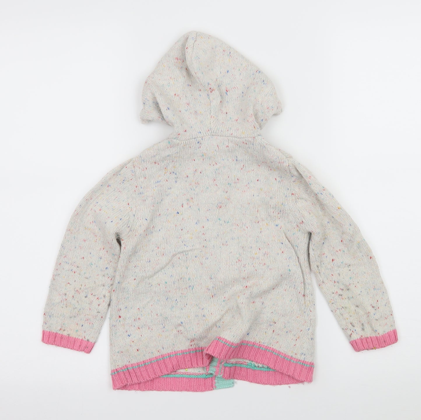 George Girls Ivory  Knit Cardigan Jumper Size 3-4 Years  - Rabbit