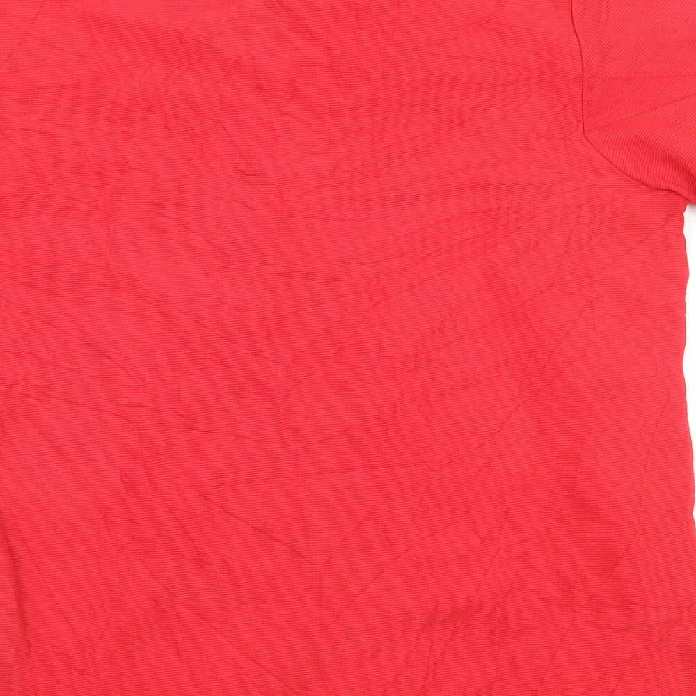 Topman Mens Red Striped Jersey  T-Shirt Size XS