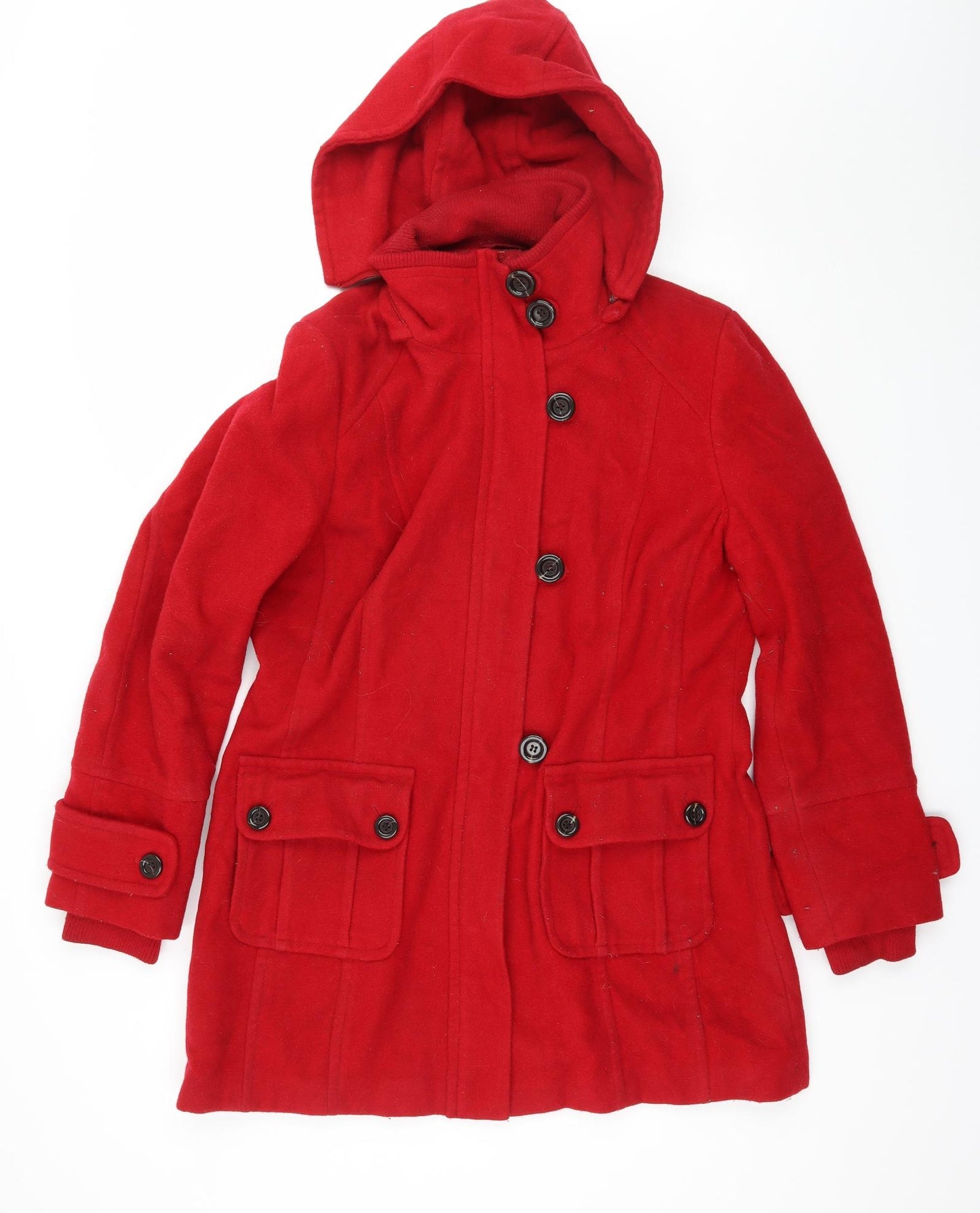NEXT Womens Red   Parka Coat Size 14