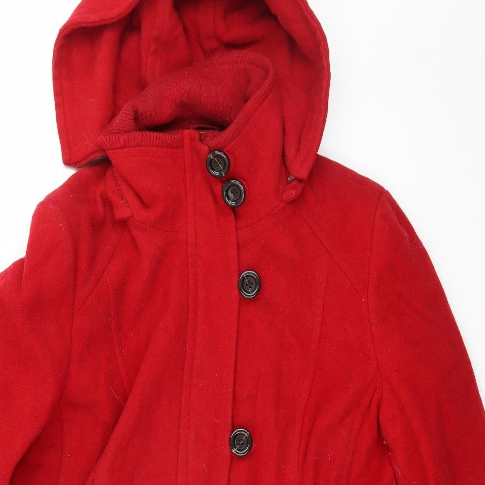 NEXT Womens Red   Parka Coat Size 14