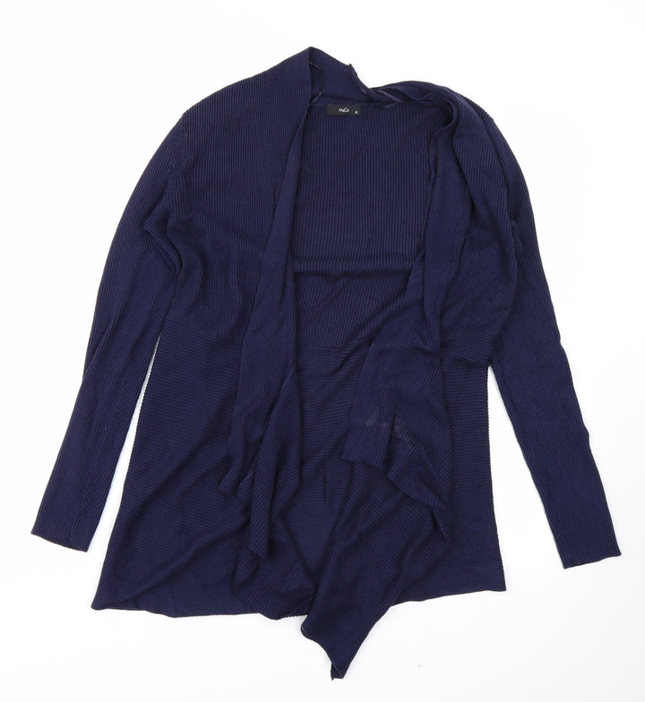 M&Co Womens Blue Cardigan Jumper Size 12