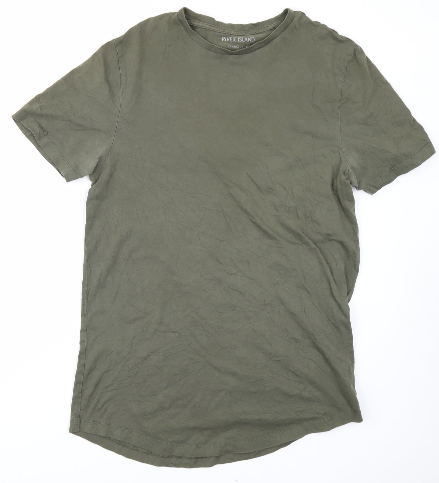 River Island Mens Green    T-Shirt Size M