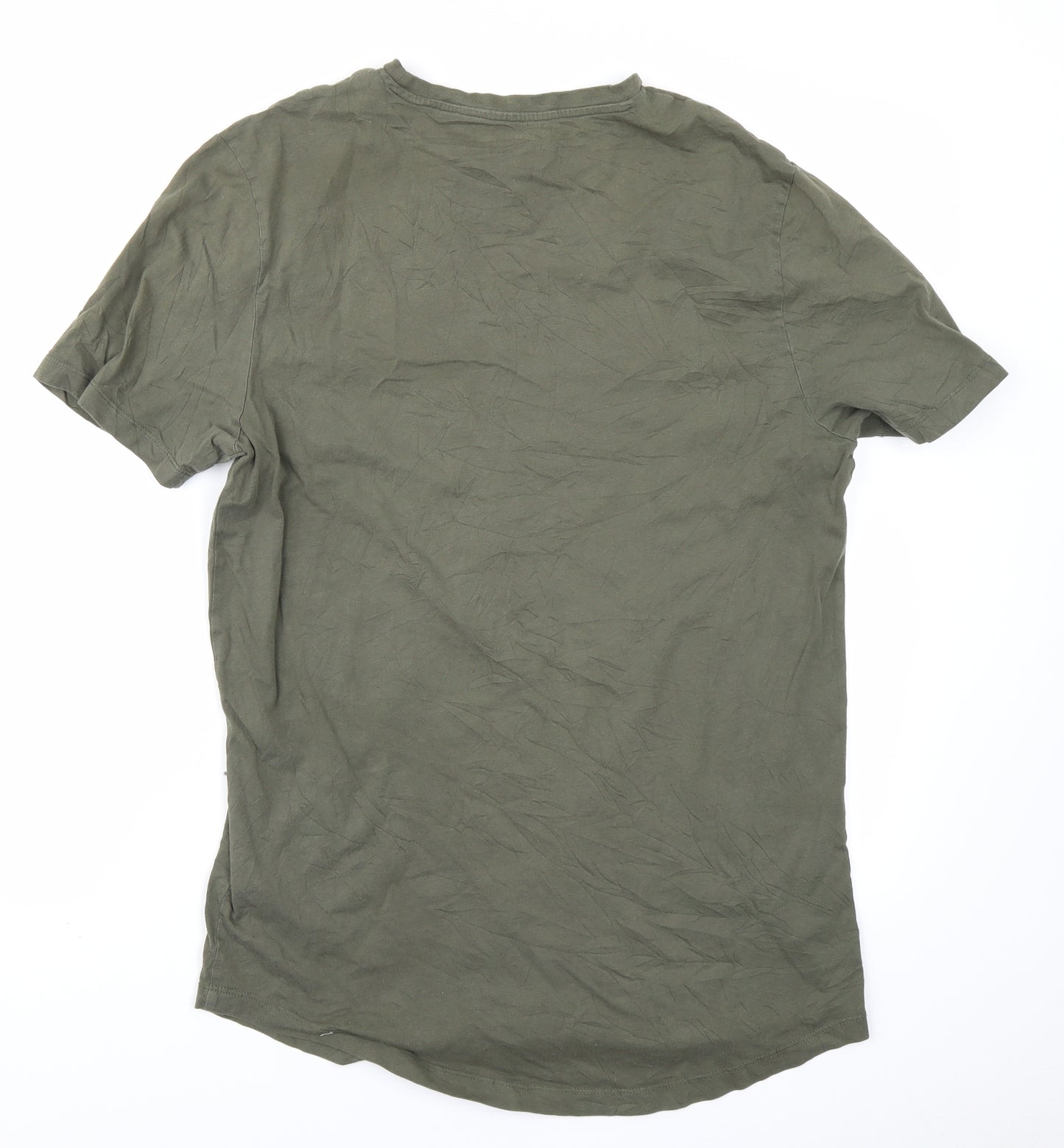 River Island Mens Green    T-Shirt Size M