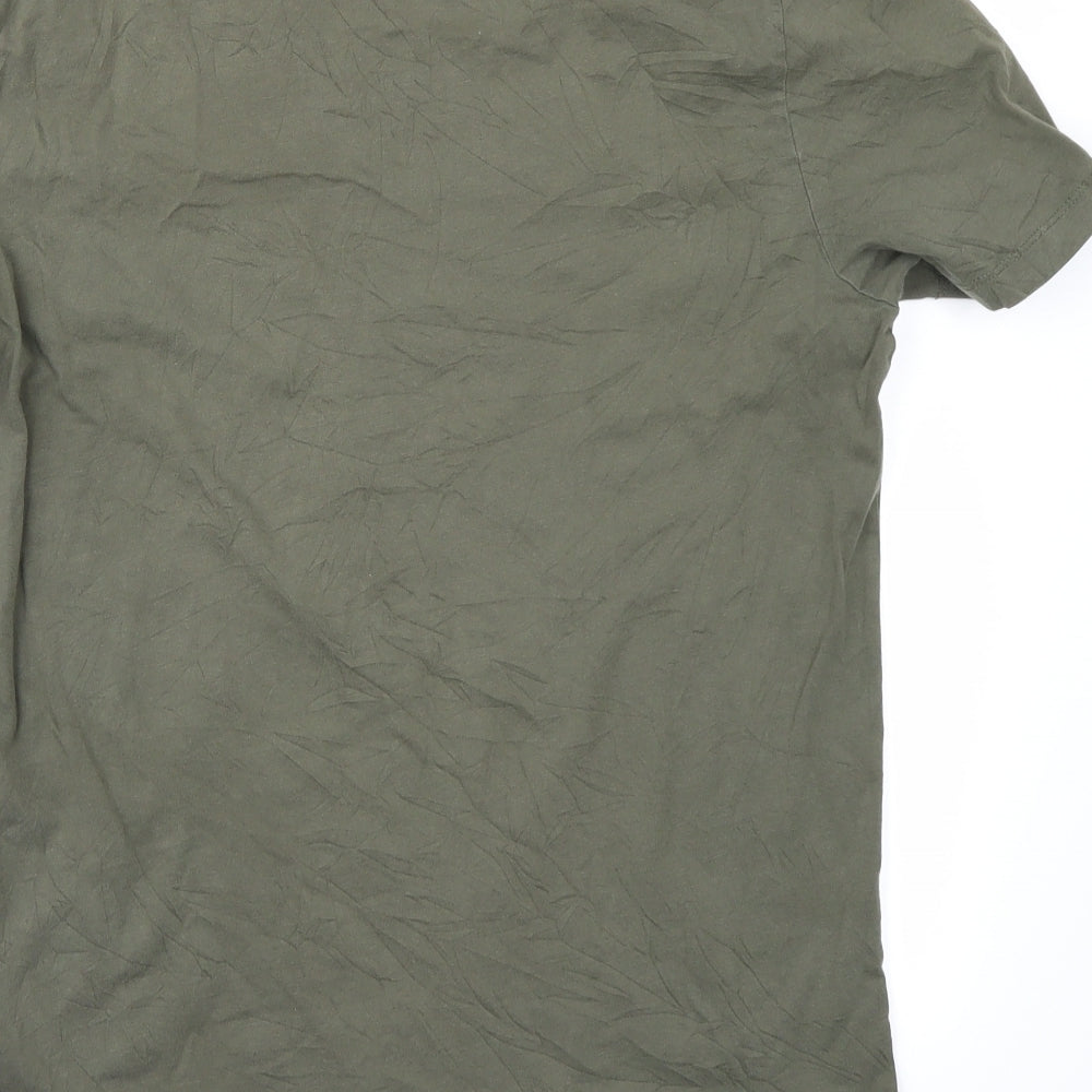 River Island Mens Green    T-Shirt Size M