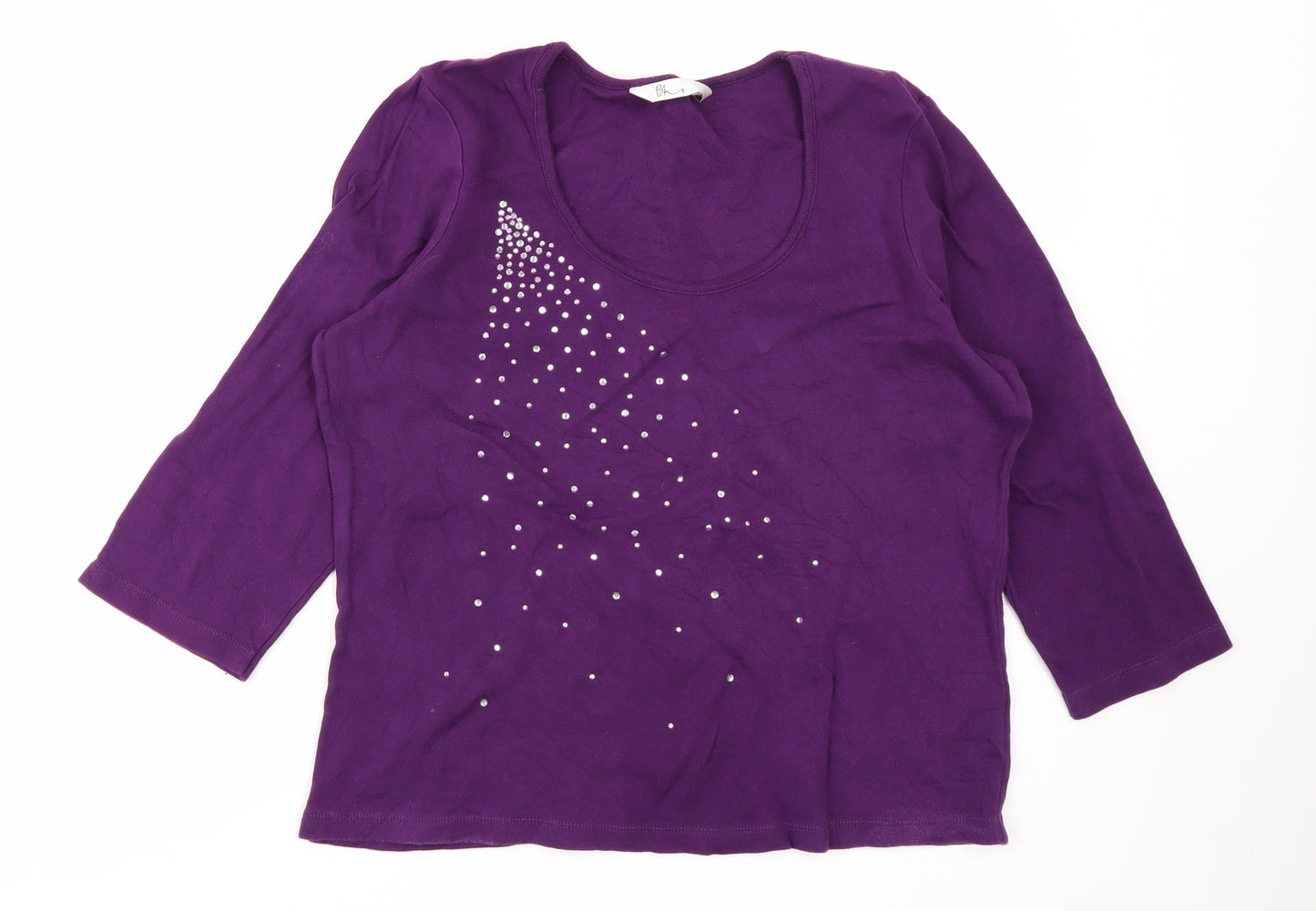 BHS Womens Purple   Basic T-Shirt Size 18