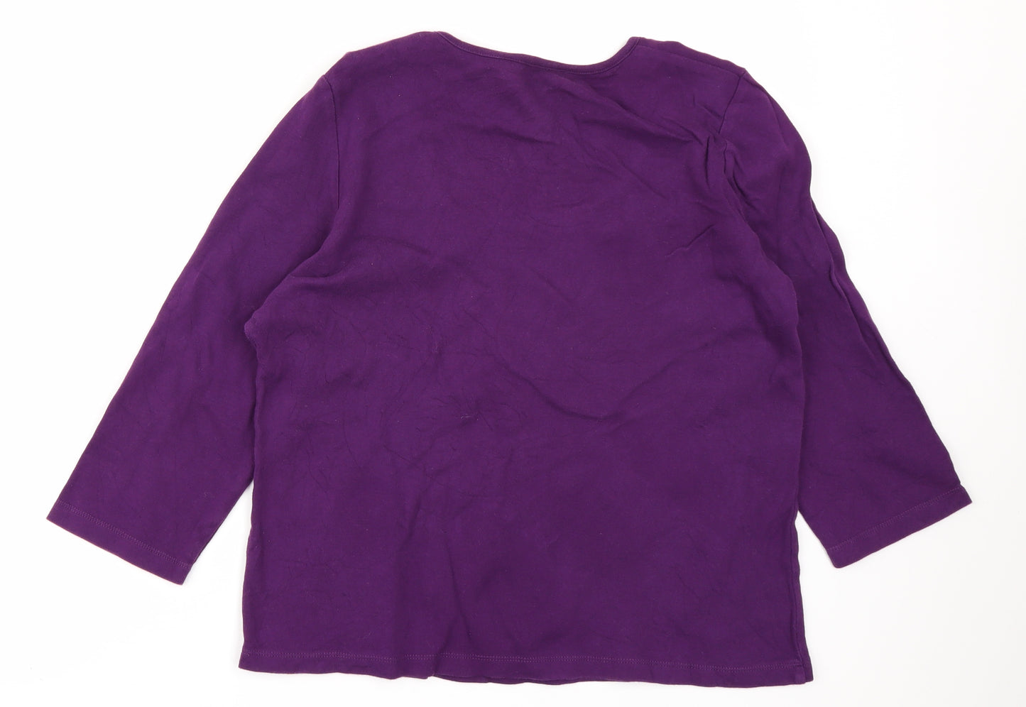 BHS Womens Purple   Basic T-Shirt Size 18