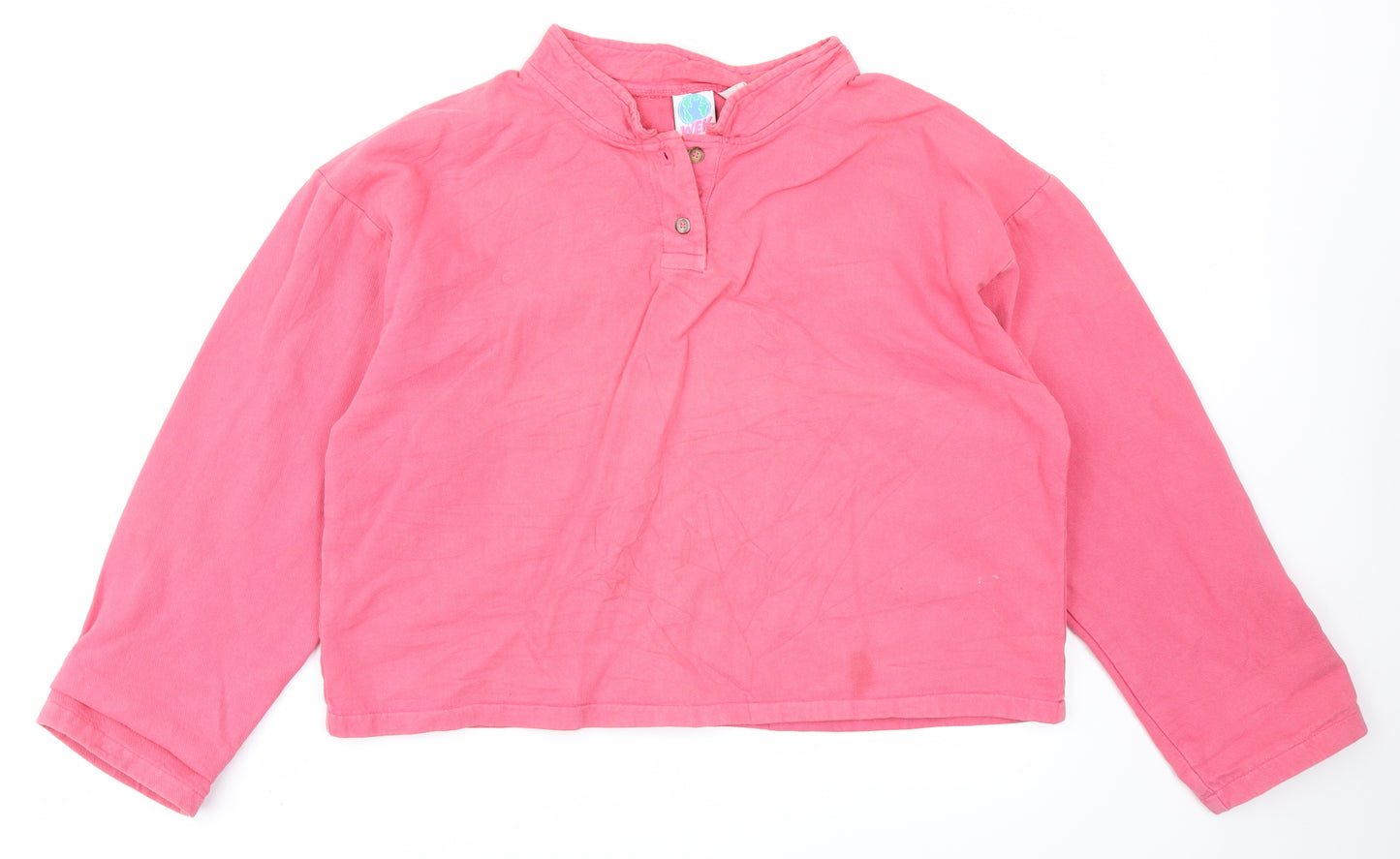 WEK Woman Womens Pink   Cropped T-Shirt Size M