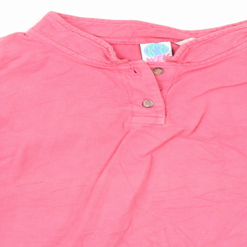 WEK Woman Womens Pink   Cropped T-Shirt Size M
