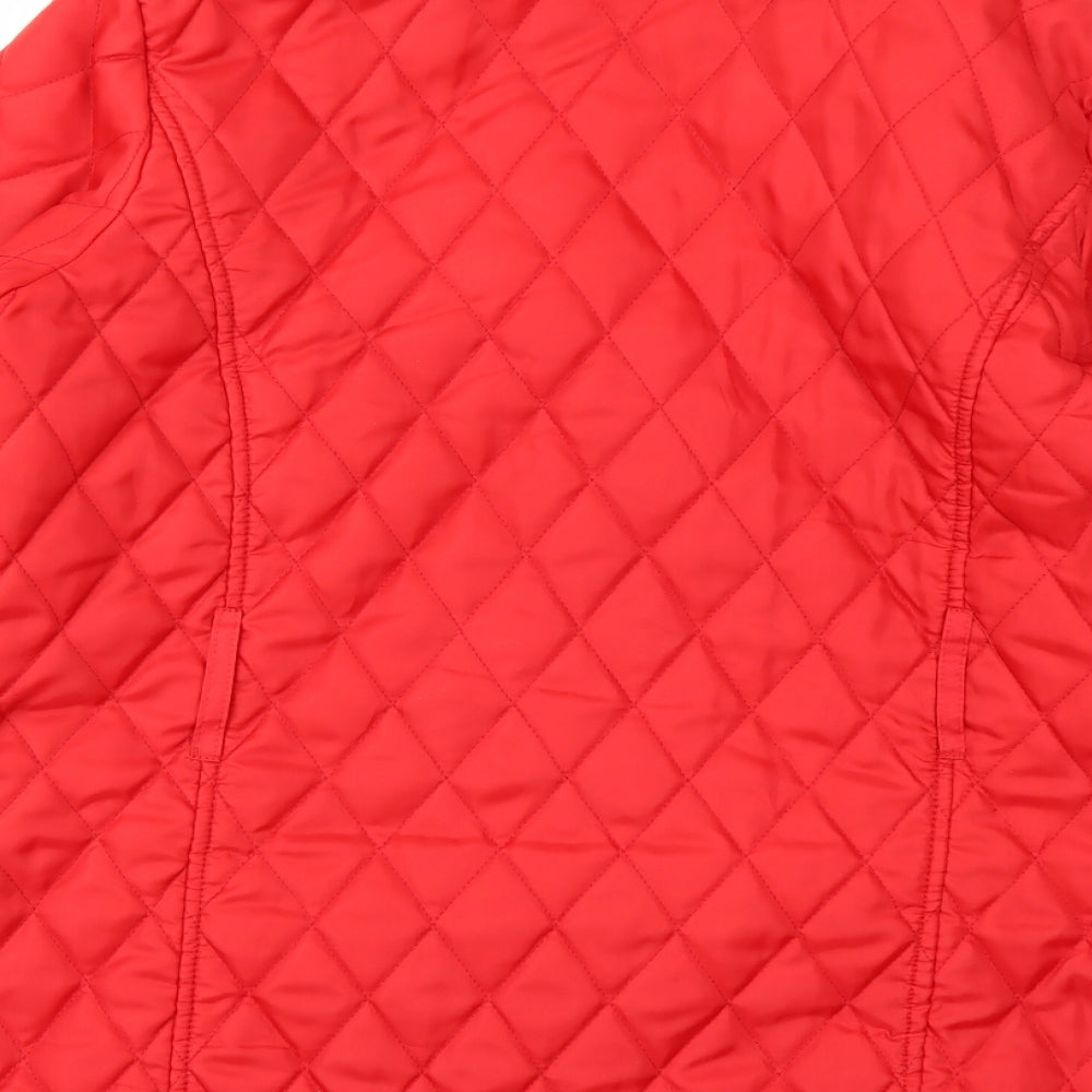 Jess Womens Red   Pea Coat Coat Size 16