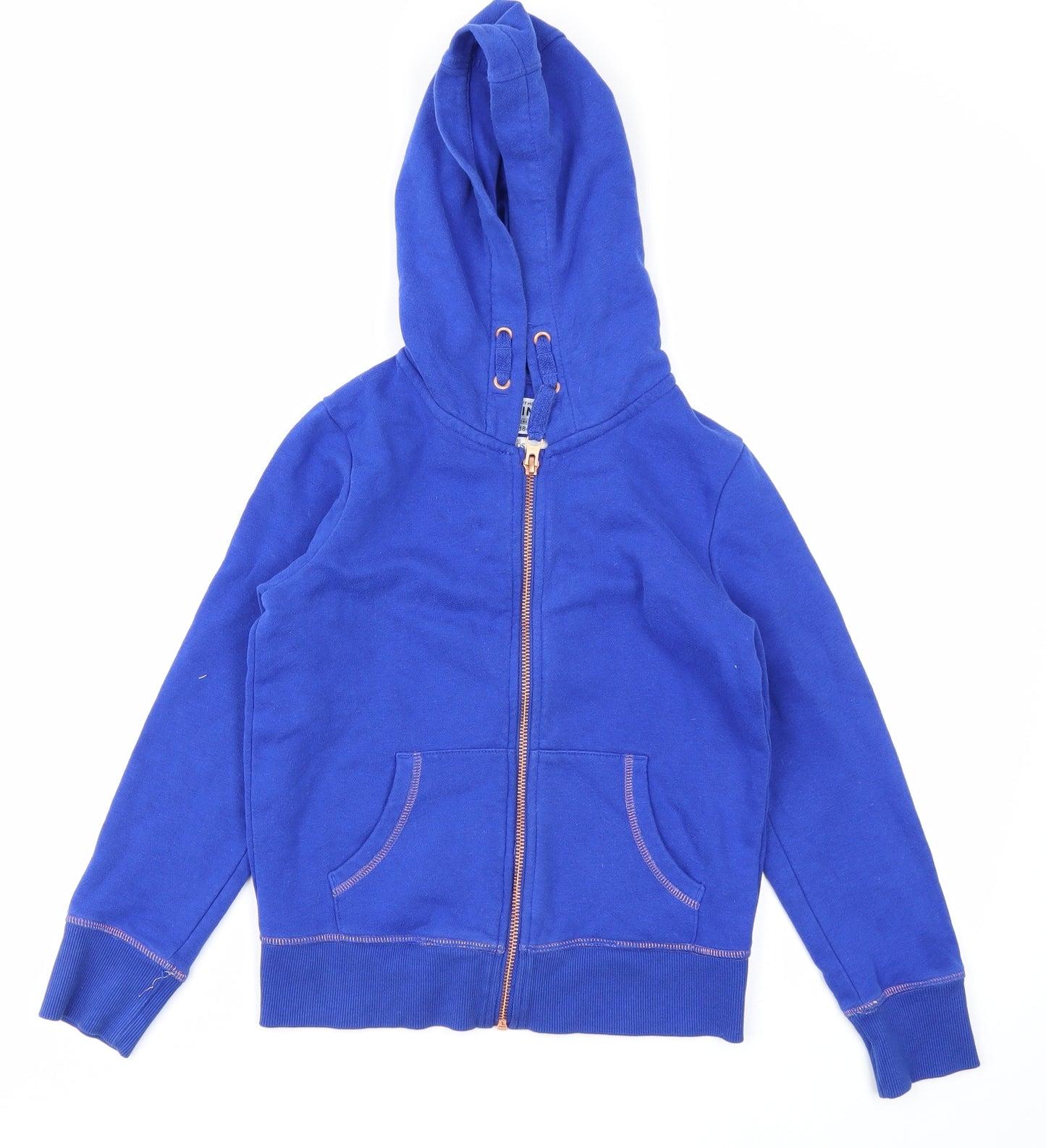 M&S Girls Blue   Full Zip Hoodie Size 8-9 Years