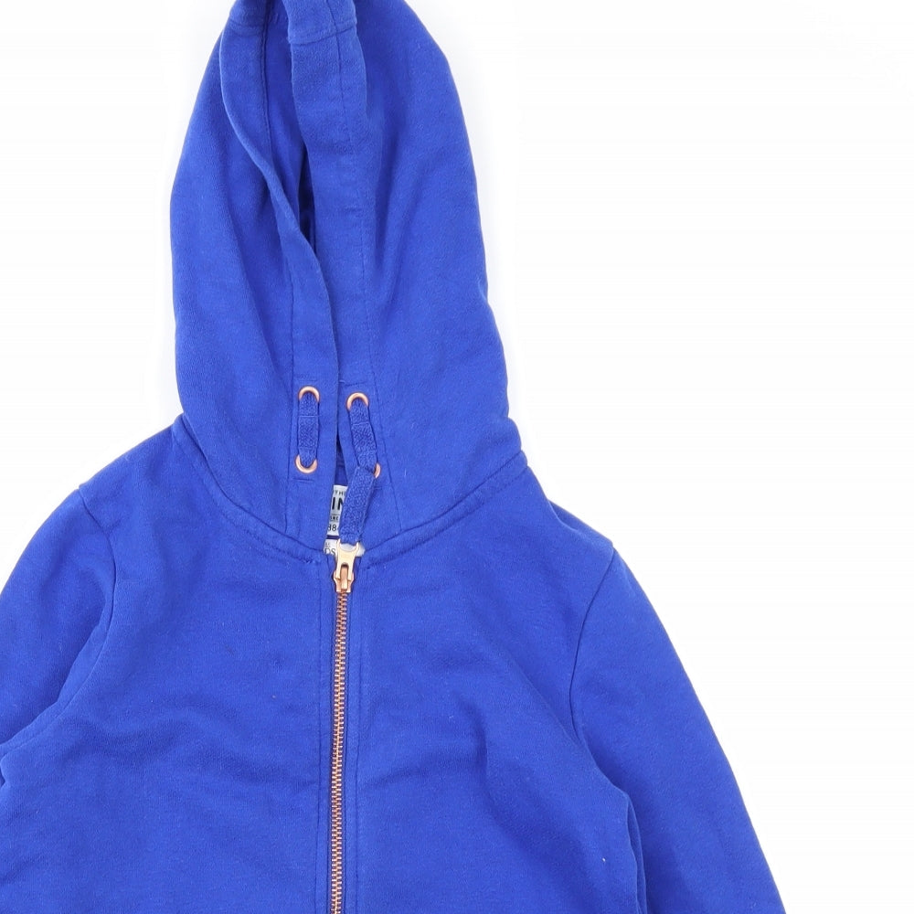M&S Girls Blue   Full Zip Hoodie Size 8-9 Years