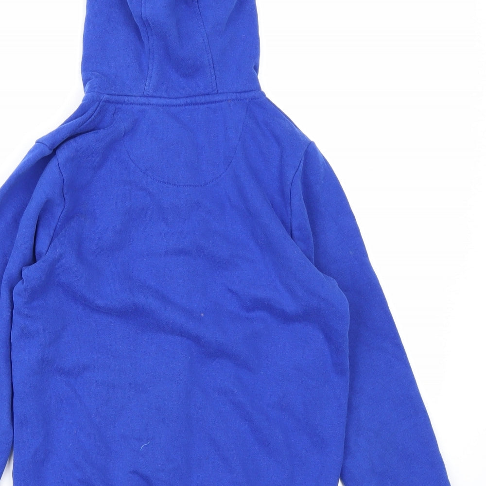 M&S Girls Blue   Full Zip Hoodie Size 8-9 Years