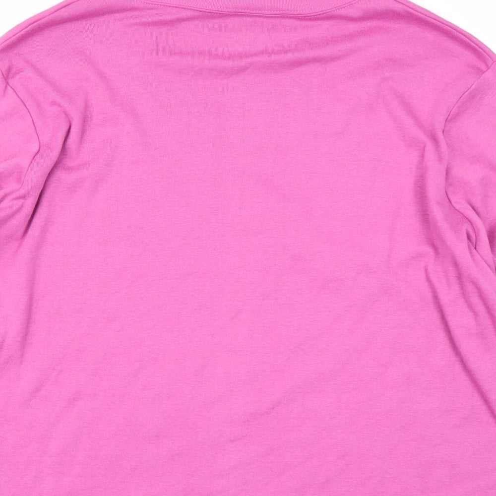 Being casual Womens Pink   Basic T-Shirt Size 24