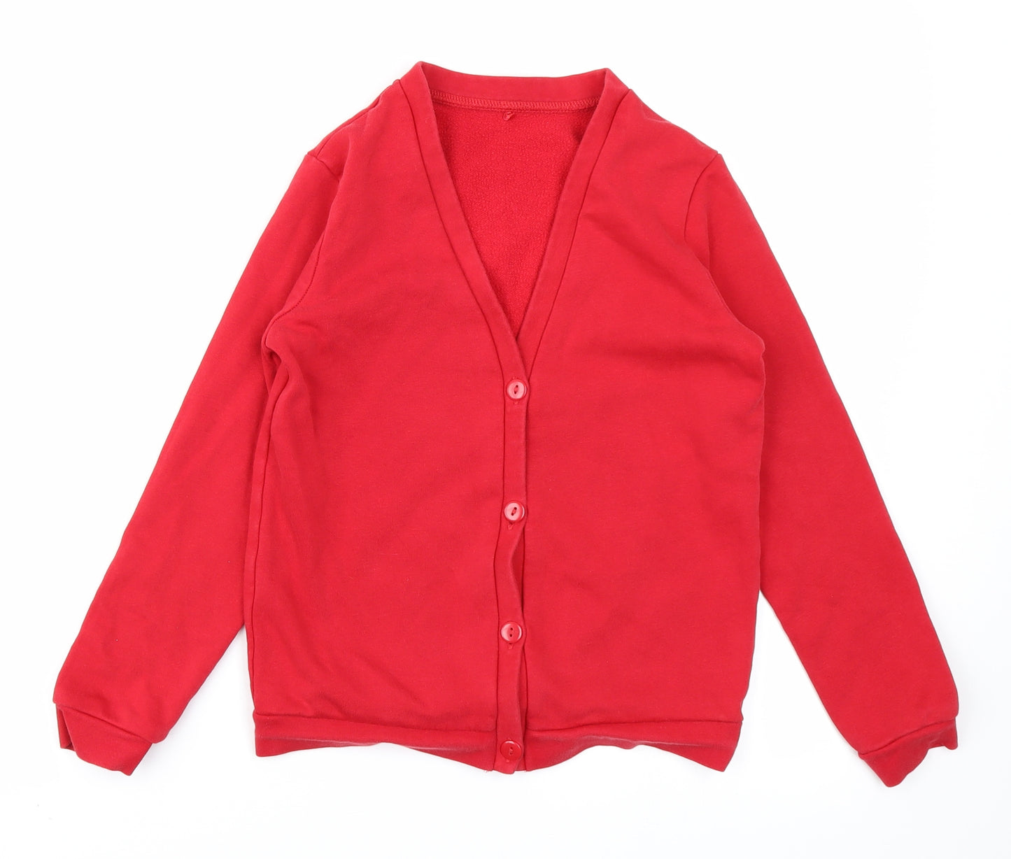 George Girls Red   Cardigan Jumper Size 8-9 Years