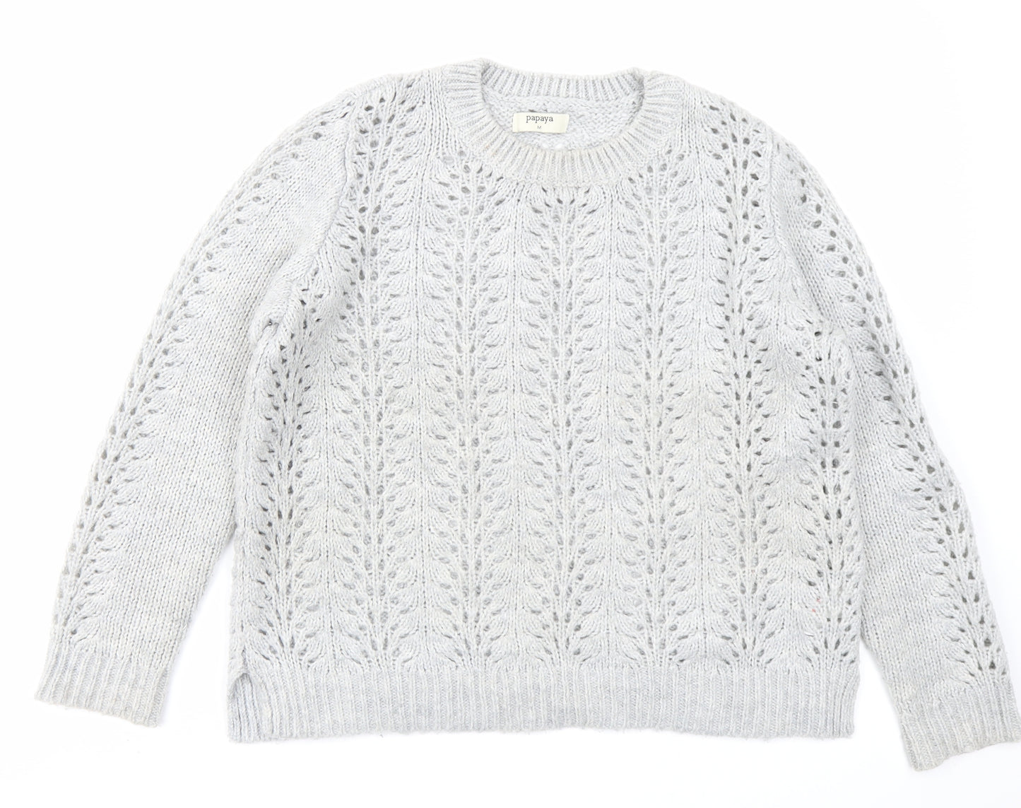 Papaya Womens Grey   Pullover Jumper Size M